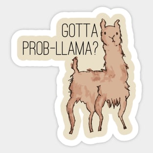 Gotta Prob-llama? Sticker